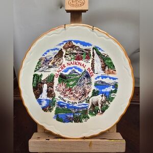 Scenic Glacier National Park Decorative Plate